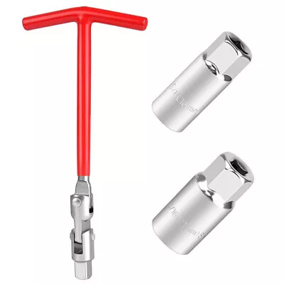 Spark Plug Removal Tool Flexible Spanner Socket 16mm/21mm T-Bar T-Handle 4-17🔥 • £9.99