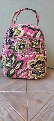 Vera Bradley Insulated Lunch Bag Priscilla Pink Pattern Excellent Used Condition • $12.99