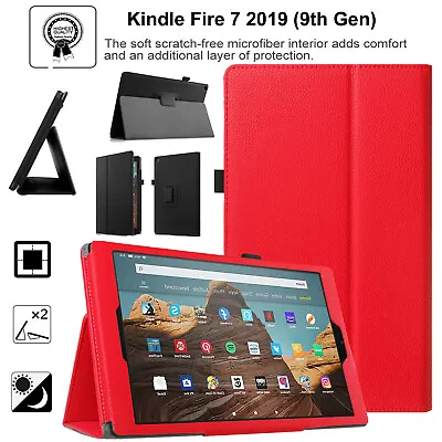£5.98 • Buy Leather Magnetic Case Stand Book Smart Cover For Kindle Fire 7 9th Gen 2019 2017