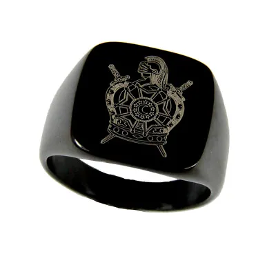 T51 Masonic Order Of Demolay Ring De Molay Shield Emblem Mason 100 Years 1919-20 • $32