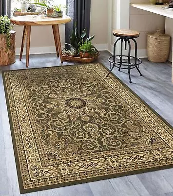 Luxe Weavers Oriental Floral Medallion Green Area Rug • $104