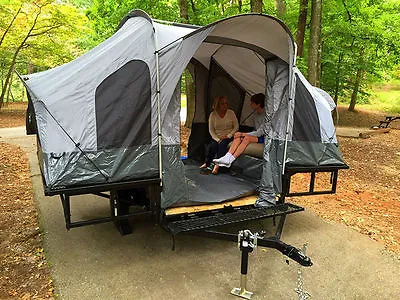 Folding Camper Tent & Utility ATV Trailer Motorcycle Camp Camping Popup Pop Up • $2499