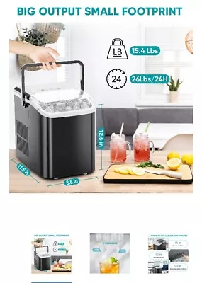 EDX Counertop Self Cleaning Ice Maker • $60