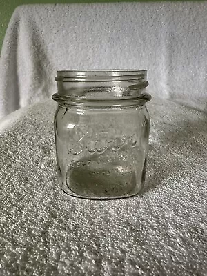 Vintage KERR SQUARE Mason Canning Half-Pint Jar (8oz) • $7.70