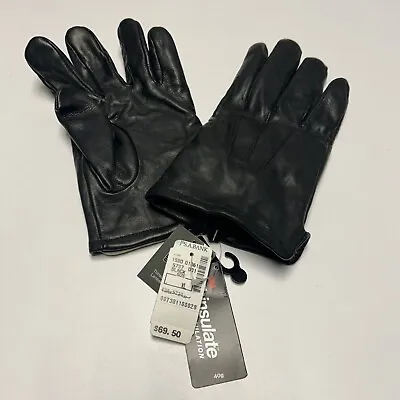 Joseph A Bank Mens Thinsulate Insulated Sheepskin Leather Gloves Black XL • $26.49
