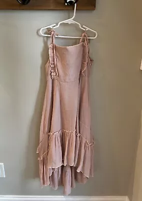 Mia Joy Joyfolie Girls Size 8 Dusty Pink Maxi Dress With Lace Cut-out Back • $29.99