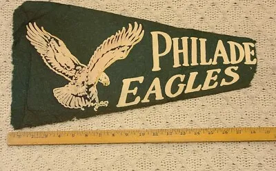 RARE Philadelphia Eagles VINTAGE Circa 1960's Team Logo NFL Felt Pennant Large • $11