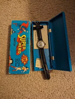 Vintage DABS Wonder Woman Watch In Box Swiss Made 1977 DC Comics  • $49.99