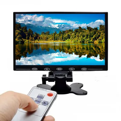 HD 9 Inch Ultra Thin TFT-LCD HD Monitor Video Audio HDMI VGA W/Speaker + Adpater • $53.54