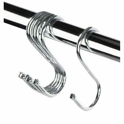 50x Heavy Duty Stainless Steel S Hooks S-Shaped Hanging Utility Hangers • $11.64