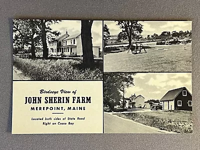 Maine ME Merepoint John Sherin Farm Three Views Mint Curteich Ca 1950 • $6.99