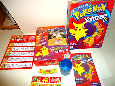 Pokemon Yahtzee Jr. Board Game - Milton Bradley - Vintage 1999 - Complete -NICE! • $9.95