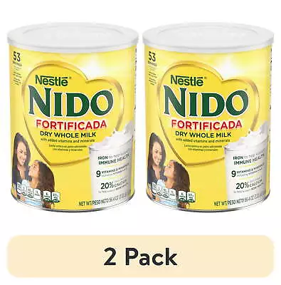 (2 Pack) Nestle Nido Fortificada Powdered Drink Mix Dry Whole Milk Powder 56.4Oz • $34.16