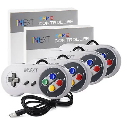 New Wired SNES USB Game Controller Remote  Gamepad For PC Mac Window Raspberry • $15.99