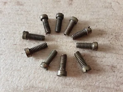 £1.75 • Buy Meccano 10 X #111c 3/8  Brass Bolts Cheese Head Some Wear To Plate