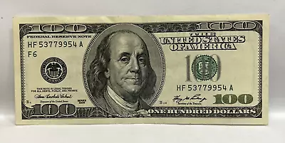 Series 2006 ~ US One Hundred Dollar Bill $100 ~ Atlanta HF 53779954 A • $130