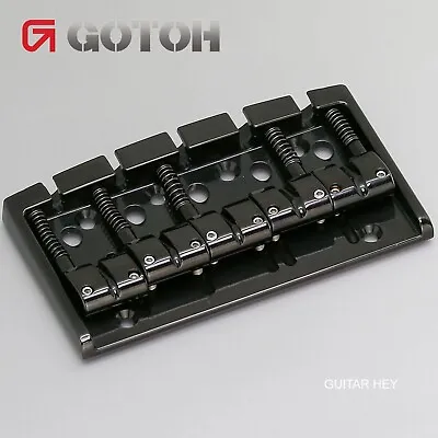 NEW Gotoh 404BO-5 5-String Bass Bridge MULTI TONAL Brass Saddles - BLACK • $84.99