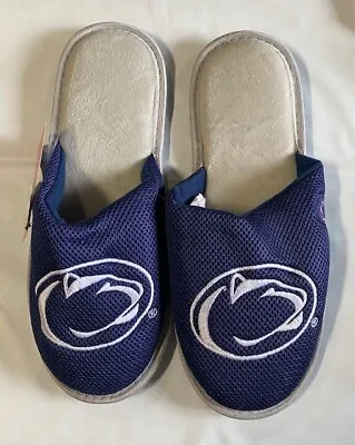 Pair PSU Penn State Lions Logo Exclusive Mesh Slide Slippers Slip On House Shoe • $17.95