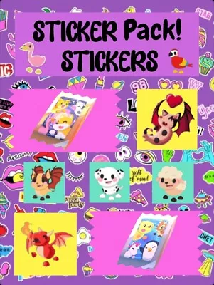 Adopt From Me | Profile Update | BOTH Sticker Packets Animated & ALL Stickers • $1.25