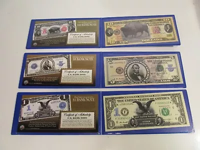Commemorative Bank Notes - $1  $5  $10  Bills Genuine U.S. Legal Tender Money • $50