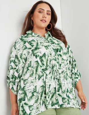 $22.98 • Buy Beme 3/4 Sleeve Collar Swing Fashion Top Womens Plus Size Clothing  Dresses