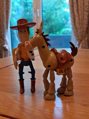 £3.99 • Buy Disney Woody And Bullseye Figures Toys - 1995 Vintage McDonalds Happy Meal Toy