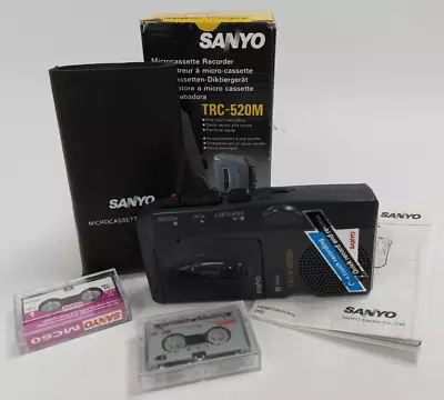 Sanyo Microcassette Recorder TRC-520M Boxed  E29 P210 • £5.95