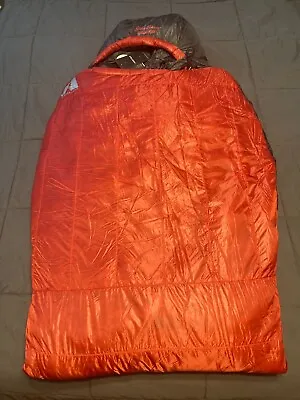 New W/Tags Eddie Bauer Kara Koram 20° Down Sleeping Bag (850 RDS) Lava Red • $395