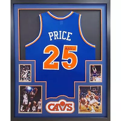 Mark Price Framed Signed Blue Jersey PSA/DNA Autographed Cleveland Cavaliers • $701.99