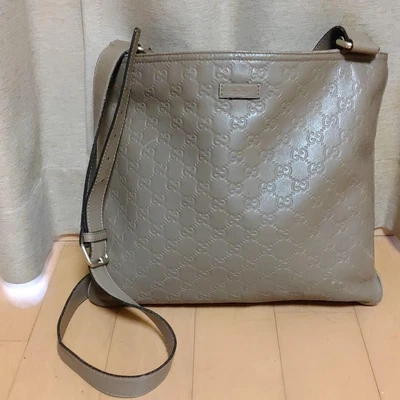 $263.70 • Buy GUCCI Guccissima Leather Shoulder Bag Crossbody Brown Made In Italy Authentic
