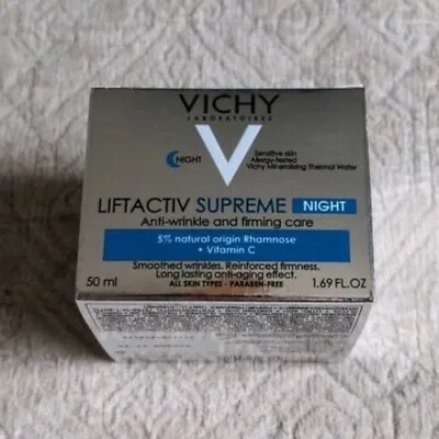 Vichy Liftactiv Supreme Night Cream Anti-Wrinkle And Firming Care ~ 50Ml.  • $34.95