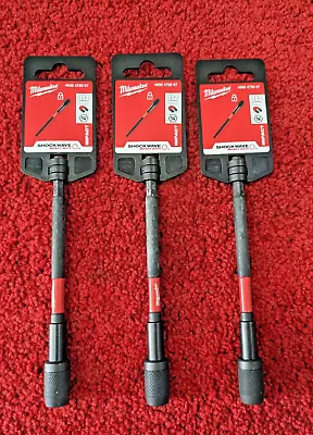 3XGenuine Milwaukee 4932472067 SHOCKWAVE 152mm Screwdriver Bit Locking Holder • £48.96