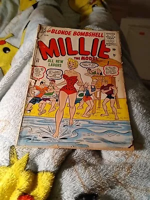 MILLIE THE MODEL #61 Marvel Timely Atlas Comics 1955 Dan De Carlo Bathing Suit C • $65.96