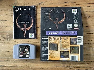 Quake N64 PAL Version With Manual & Video Case🔥HOT GAME🔥 • $49