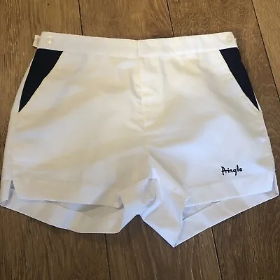 VINTAGE PRINGLE SHORTS  MEDIUM (32) Unused SHINY RUNNING SEXY RACER LADS 70s 80s • £15