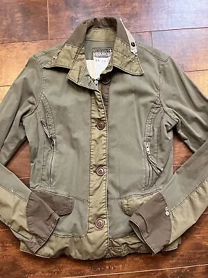 Da-Nang Womens Green Cargo Full Zip Military Stle Jacket Womens M • $39.99