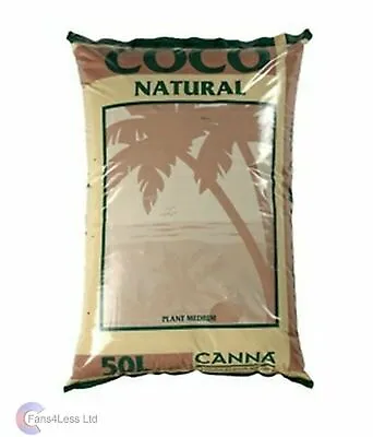 £15.79 • Buy 50l, 25l & 10l Canna Coco Natural Coir Hydroponic Growing Media Soil Tent Carbon