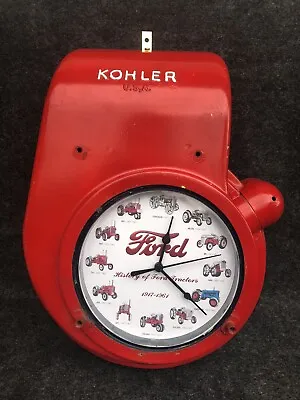 Ford Lawn & Garden Tractor Clock Kohler Engine Cover Custom Retro Vintage • $85