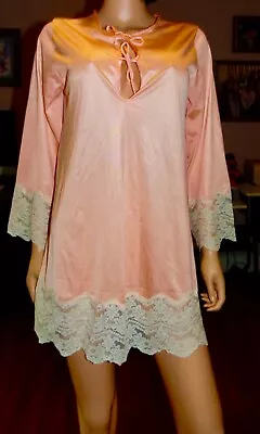 Vintage Gilead Nylon & Lace Babydoll Nightgown Med-bust 38 • $15.99