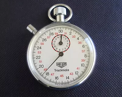 Heuer Trackmate Ref.: 593 1/10 Sec Vintage Manual Self Compensating Stopwatch • $350