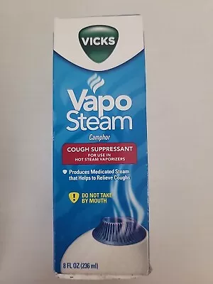 Vicks VapoSteam Medicated Liquid Use In Vicks Vaporizers & Humidifiers 8 Fl Oz • $19.99