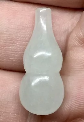 ANTIQUE 20.6ct HETIAN MUTTON FAT WHITE JADE A NEPHRITE CARVED GOURD RING PENDANT • $500