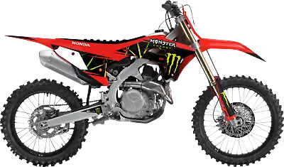 D'COR Monster Energy Slash Graphics Kit 20-10-135 Honda CRF250 CRF450 19-20 • $139.95