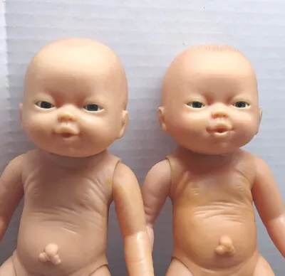 Emson Blue Eye Newborn Twins Anatomically Correct Boy & Girl Baby Vintage Dolls • $24.99