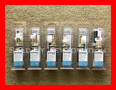 NEW 6 GENUINE RETAIL MOEN 1222 Posi-Temp Shower/Tub 1222B 6 Cartridges LOT OEM • $184.99