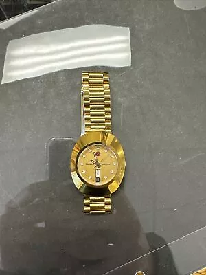 Vintage Men's Rado Diastar 636.0313.3 Gold Plated Automatic Watch W/ Diamonds • $375