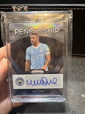 2023-24 Panini Prizm EPL Kyle Walker Penmanship Auto Silver 11/15 Man City • $12.50