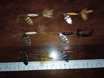 Huge Vintage Fishing Lure Lot Spinners Bass Trout Tackle Musky Walleye Pike Gar! • $2.25