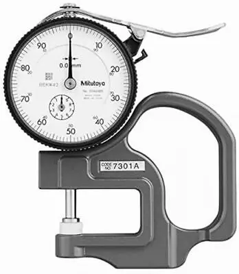 NEW Mitutoyo Dial Thickness Gage Flat Anvil Metric 7301A • $114.52