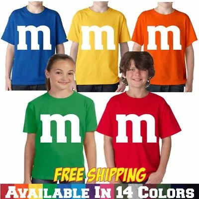 M & M Youth Halloween Costume M And M Boys Girls Kids Tee T Shirt • $12.99